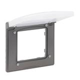 Niloe Step Ramka Pojedyncza IP44- Kolor Stalowy 863496 LEGRAND