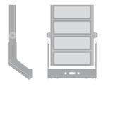 Naświetlacz FLOOD MAX LUM 1200W 757 ASYM 50x110 WAL