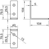 GMS 4 VW 90 V2A, Wspornik łączeniowy