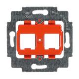 Pierścień nośny z cokołem Do 2 złączy Modular Jack pomarańczowy 2CKA001753A8056 ABB