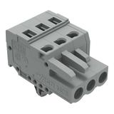 MCS-MIDI Classic gniazdo 3-bieg. szare raster 5 mm /100szt./ WAGO
