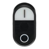 Przycisk podwójny, niepodświetlany I-0 czarne pole MPD6-11B