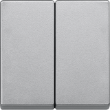 Merten, System M, klawisz podwójny, aluminium