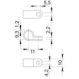 255, OBEJMY MOCUJĄCE 9,5MM POLYAMID