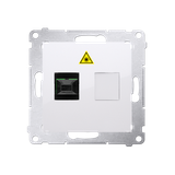 Simon 54 Gniazdo światłowodowe / optyczne pojedyncze SC/APC biały