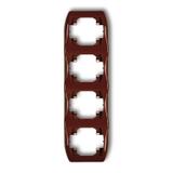 TREND Ramka pionowa poczwórna brązowa