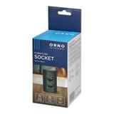 Gniazdo meblowe narożne z bolcem czarne kuchnia OR-GM-9005/B