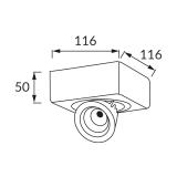 IGOR LED D 9W WHITE 4000K