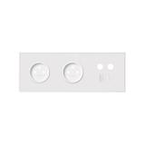 Simon 100 Panel 3-krotny: 2 gniazda + 1 TV + 1 RJ45 biały mat 10020316-230 KONTAKT