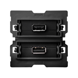 Simon 100 Gniazdo USB podwójne 2.0 typ A żeńskie (mechanizm) zaciski śrubowe 10000562-039 KONTAKT
