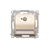 Simon 54 Oprawa oświetleniowa LED z czujnikiem ruchu 230V AC 1.4 W białe neutralne 4000 K złoty mat