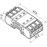 Szybkozłączka CMK-643 transparentny/pomarancZ-9.643 OPATÓWEK