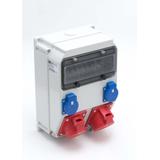 ROZDZIELNICA STACJONARNA Z TWORZYWA TYPU „ADAMOW” 10M Wejście M32 - wyjście 2x32/5x2xB32 2xGSx2xB16