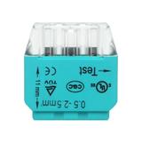 Złączka instalacyjna wciskana 3-przewodowa; Na drut 0,75-2,5mm2; IEC 300V/24A 100 szt. OR-SZ-8004/3/