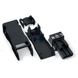 WINSTA MINI gniazdo 3-torowe czarne z obudową odciążającą naciąg