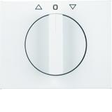 K.1 Płytka czołowa z pokrętłem do łącznika żaluzjowego obrotowego, biały