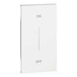 LIVING NOW 'MY HOME' - KLAWISZ Z SYMBOLEM  ON/OFF  - 2 MODUŁY - BIEL, Bticino