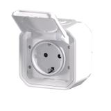NOWE PLEXO - GN. SCHUKO 2P+Z ZACISKI ŚRUB KOMPLET NATYNKOWY 16A-250V BIAŁE 069771L LEGRAND