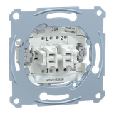 Merten, mechanizm łącznika świecznikowego, zacisk bezśrubowy 250V AC 10A