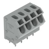 listwa zaciskowa do pł. drukowanych 6-bieg. szara raster 5/5,08 mm /35szt./ WAGO