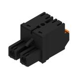 BLF 7.62HP/02/180 SN BK BX Wtyk PCB (złącze wiązki), 7.62 mm, Liczba biegunów: 2, PUSH IN /120szt./ 1043830000 WEIDMÜLLER