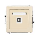 DECO Mechanizm gniazda pojedynczego USB A-B 2.0 beżowy