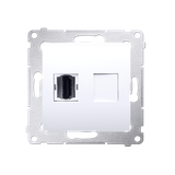 Simon 54 Gniazdo HDMI biały