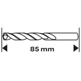 Wiertło do betonu, 5 x 80 mm, końcówka motylkowa