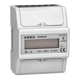 1-fazowy wskaźnik zużycia energii elektrycznej, 80A, 5 modułÓW, DIN TH-35mm OR-WE-522 ORNO