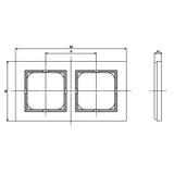 SONATA Ramka pojedyncza kaszmir