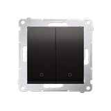 Simon 54 Łącznik dwubiegunowy podwójny 16A z. śrub. antracyt