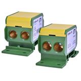 Blok rozdzielczy 192A (2x4-70mm2)/2x4-70mm2) żółto-zielony EDBM-4/PE 001102415 ETI