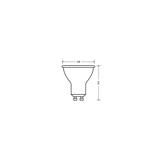 Lampa LED VALUE PAR16 80 90 6,9W/865 230V GU10 BK