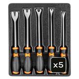 Ściągacze tapicerki, 5 sztuk