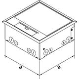 tehalit.VE-EE Zestaw puszka podło-mon IP30 1,5kN Q06 205x205 5mm PA/stal czarny