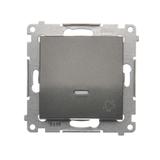 Simon 54 Przycisk „dzwonek” z podświetleniem LED 16A z. śrub. antracyt