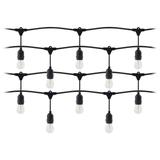 Girlanda oświetleniowa - 1 sznur 20 m (20 opraw) + 20 żarówek LED 1W E27, 3000K + 1 żarówka gratis