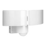 TOS DUO LED 2x20W podwójny naświetlacz ogrodowy z PIR, 2x1600lm, IP65, 4000K, PC, biały