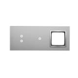 Simon 54 Touch Panel dotykowy S54 Touch 3 moduły 2 pola dotykowe pionowe + 1 pola dotykowe + 1 otwór na osprzęt S54 srebrna mgła DSTR3310/71 KONTAKT