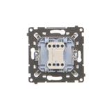 Simon 55 Przycisk zwierny pojedynczy zwierny bez piktogramu szybkozłączka Biały mat