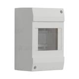 03851; DB104W 1X4P/SM Rozdzielnica natynkowa z listwami DIN