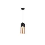 OPRAWA SUFITOWA LENDER 3, 9300, AC220-240V, 50/60Hz, 1*E27, IP20, ŚR. 18 cm, POJEDYNCZA, CZARNA