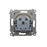 Simon 54 Gniazdo Schuko z przesłonami 16A szybkozłączka złoty mat