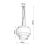 Sollux Żyrandol REFLEXION 50 biały SL.0831