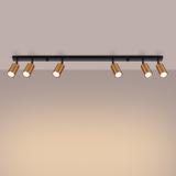 Plafon WINX 6L czarny/miedź