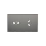 Simon 54 Touch Panel dotykowy S54 Touch 2 moduły 2 pola dotykowe poziome + 2 pola dotykowe pionowe srebrna mgła DSTR223/71 KONTAKT