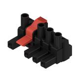 BLZ 7.62IT/04/180MF4 SN BK BX Wtyk PCB (złącze wiązki), 7.62 mm, Liczba biegunów: 4, Przyłącze z jarzmem /40szt./ 1173530000 WEIDMÜLLER