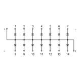 otwarta bramka diodowa 14x1N 4007