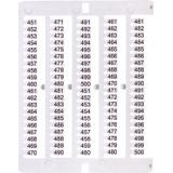 Oznacznik 451 do 500 (100 szt.) ES-NU0851451 003903086 ETI