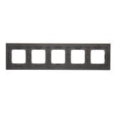 Simon 54 Nature Ramka 5-krotna Nature-Drewno ZŁOTE WENGE IP20/IP44* (*IP44-należy zastosować zestaw uszczelek DUN5) DRN5/85 KONTAKT